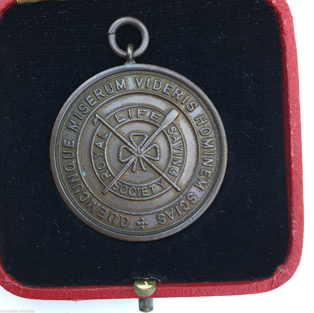 ROYAL LIFE SAVING SOCIETY MEDAL ESTABLISHED 1891 boxed c.1939