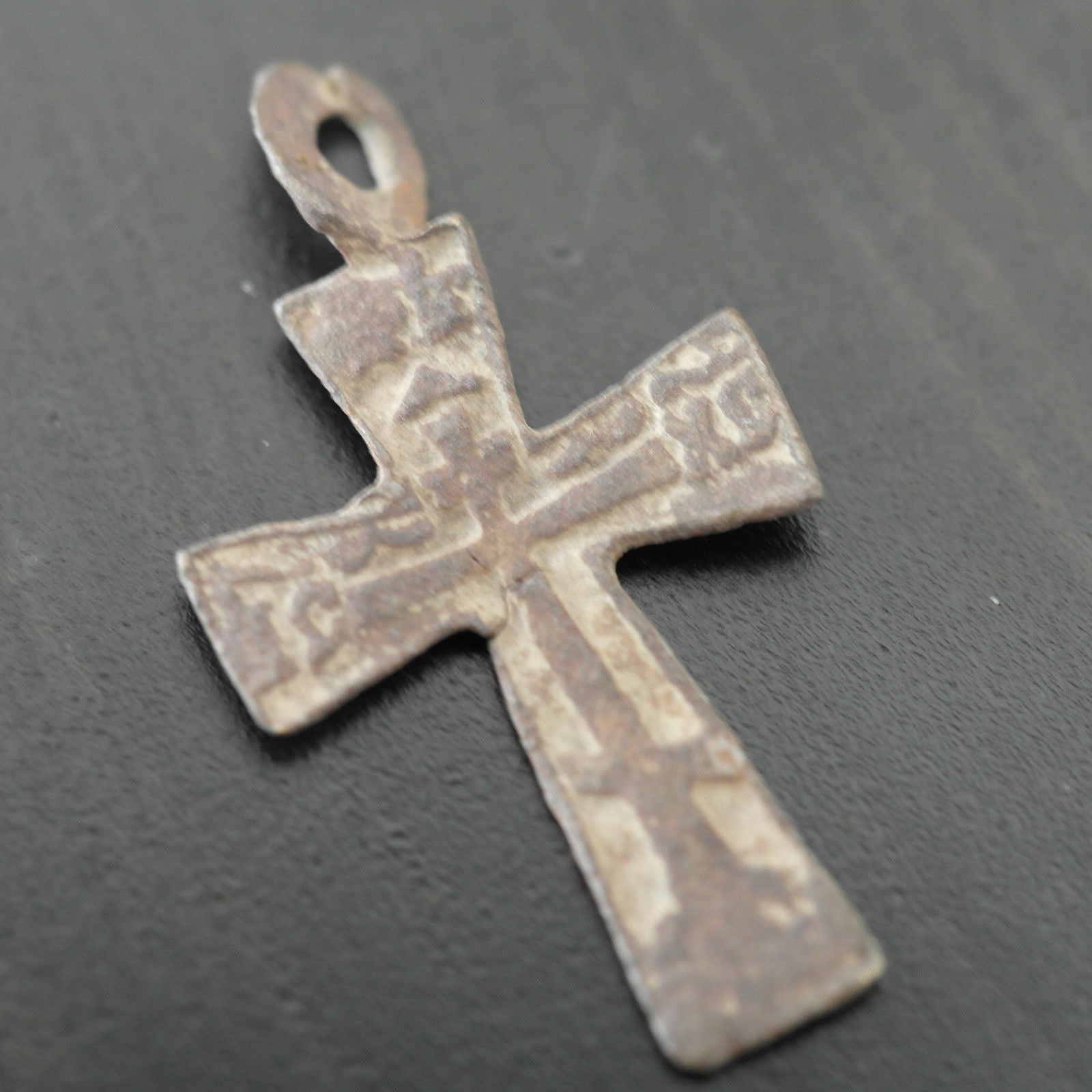 Cruz sólida antigua Imperio ruso Viejos creyentes ortodoxos