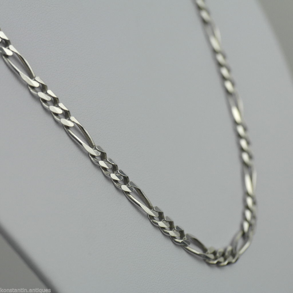 Cadena de cuello de collar de plata de ley vintage de 5 mm hecha en Italia 925