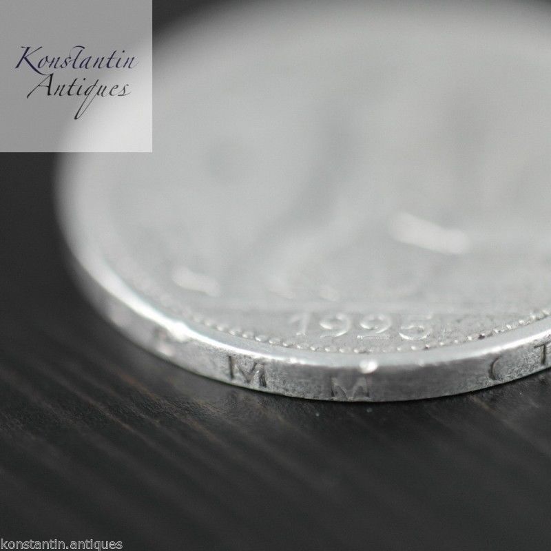 Vintage 1925 moneda de plata maciza 50 kopeks Secretario General Stalin de la URSS Moscú