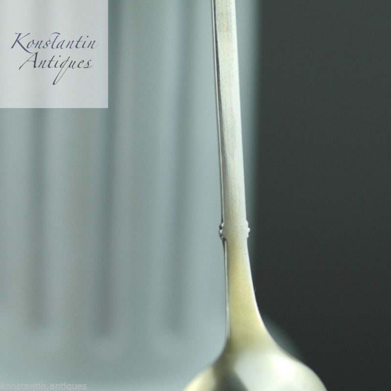 Antiker Emaillelöffel aus Sterlingsilber von Bernhardhertz, Norwegen, David Andersen, Dänemark