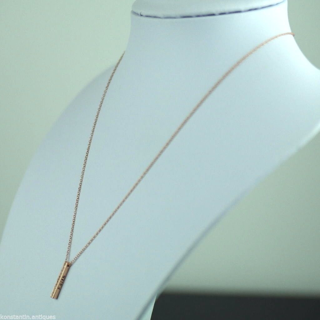 Gold Over Sterling silver Clear stone pendant on chain Stella Picciotto Verona