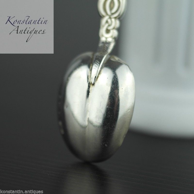 Antique 1910 sterling silver anointing spoon Birmingham British Empire