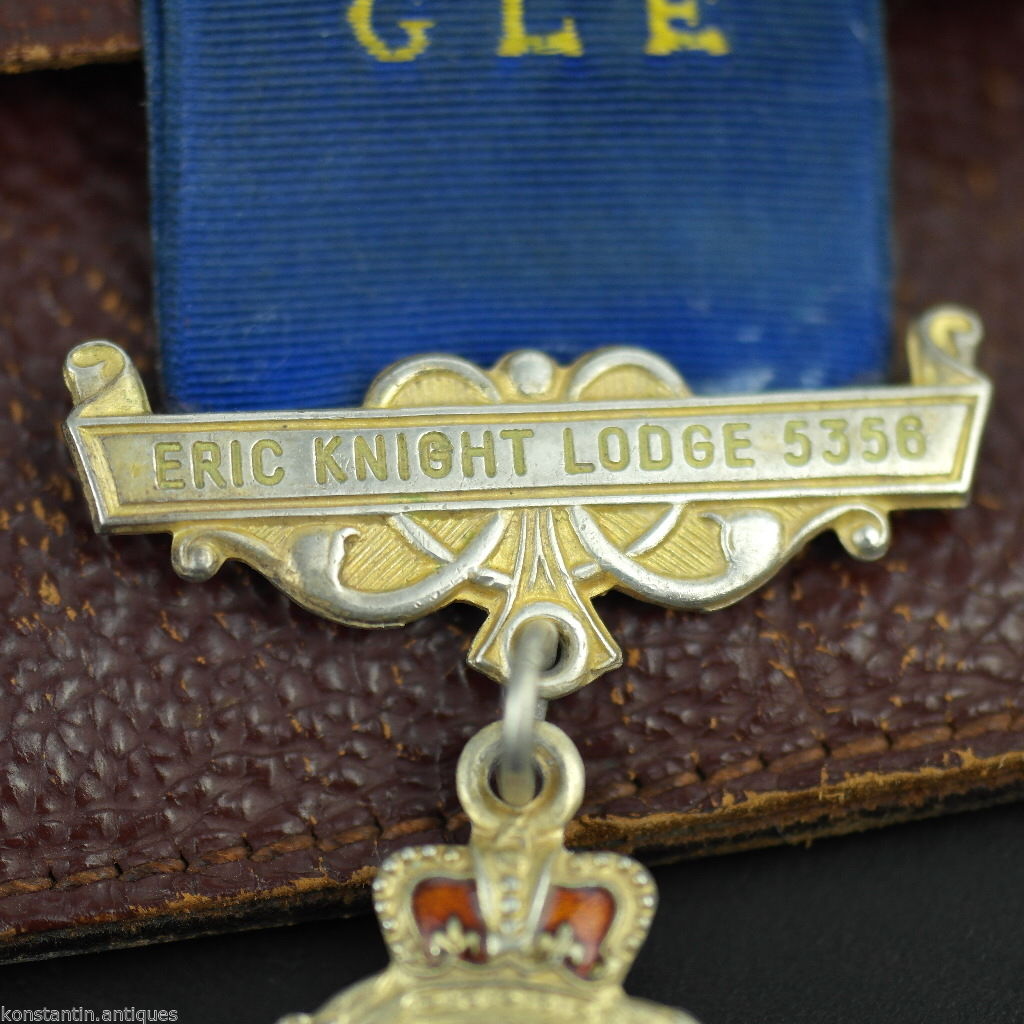 Vintage 1959 Medalla de plata maciza Justicia Verdad Filantropía Eric Knight Lodge