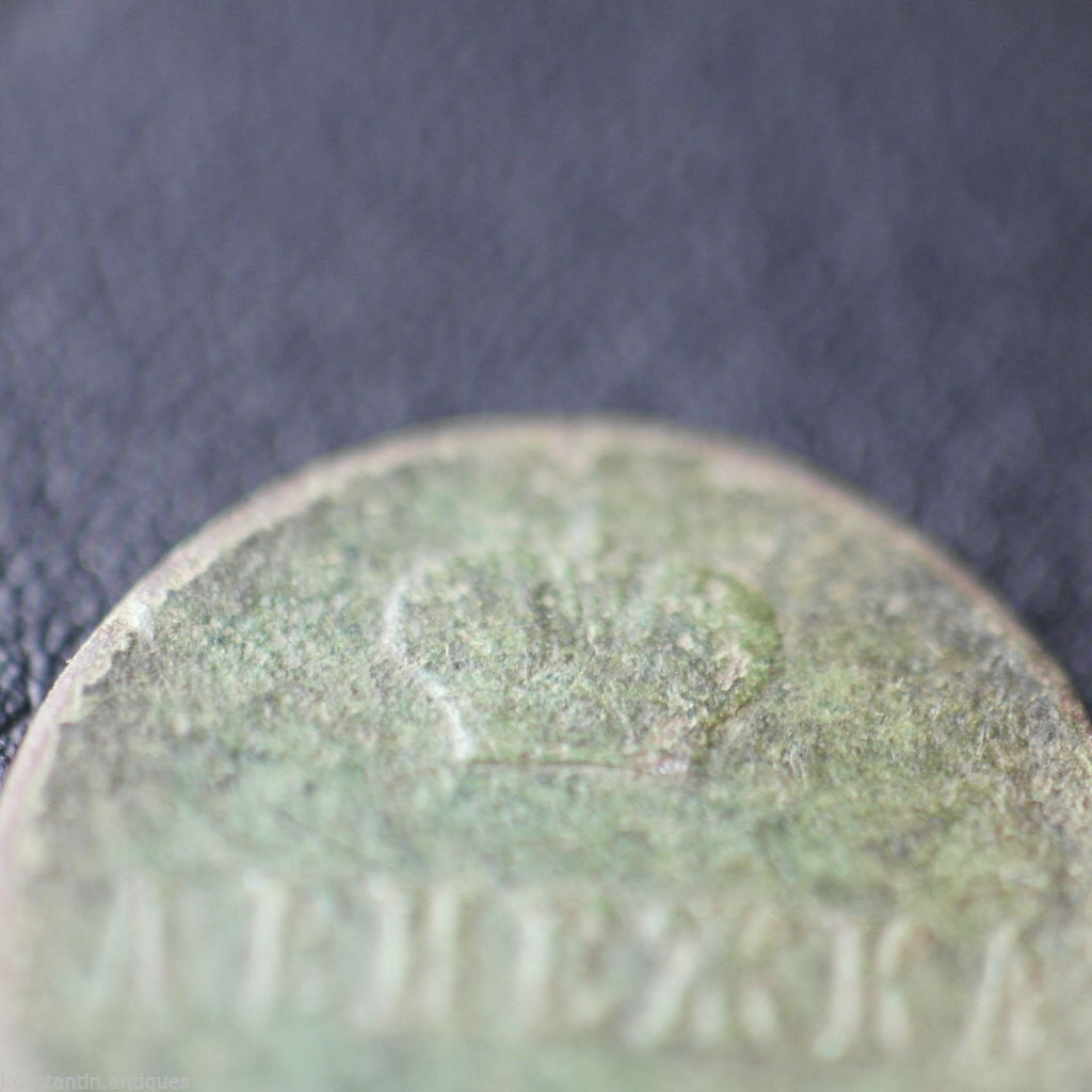 Antique 1860 coin kopek Emperor Alexander II of Russian Empire 19thC