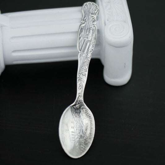 Antique sterling silver spoon Manitou Colorado USA ornamented picture