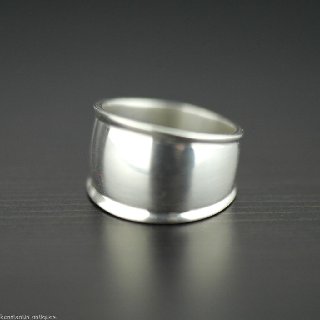 Anillo de plata de primera ley estilo escandinavo vintage