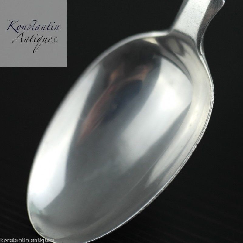 Cuchara antigua de plata de ley del siglo XIX S London 1850 Victorian Duty