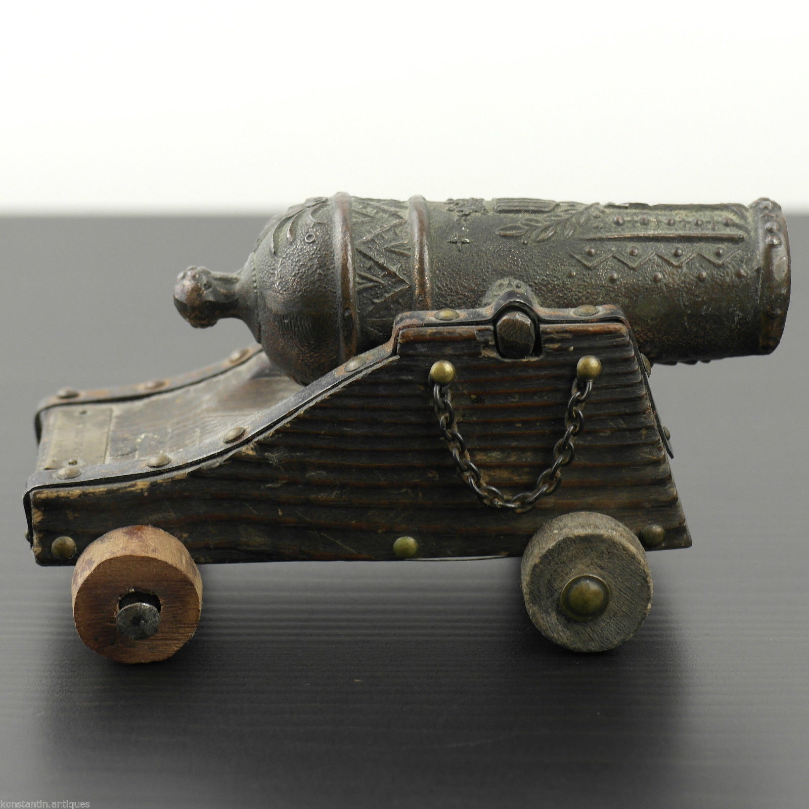 Vintage model Antique cannon statue 269.7 g Canon Marina Espanola Siglo XVI gift