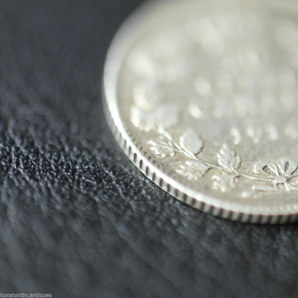 Antique 1914 silver coin 10 cents King George V of British Empire Canada