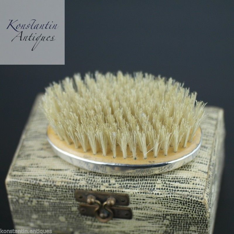 Antigua caja DMC de carey de plata esterlina Birmingham 1927 Imperio Británico