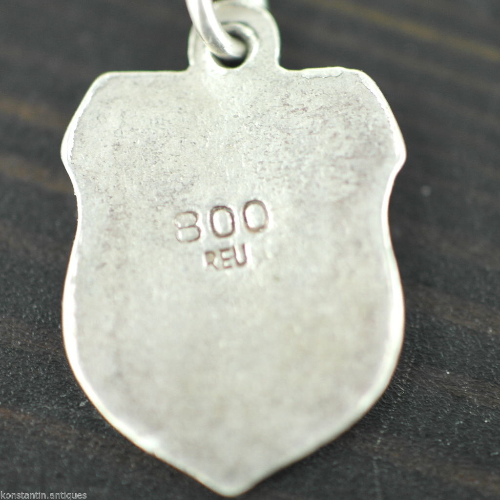 Vintage Konstanz a.B. enamel 800 REU silver charm pendant