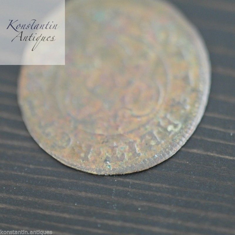 Antique 1586 Hans Krauwincel II Rose orb Jeton coin great Germany Prussia