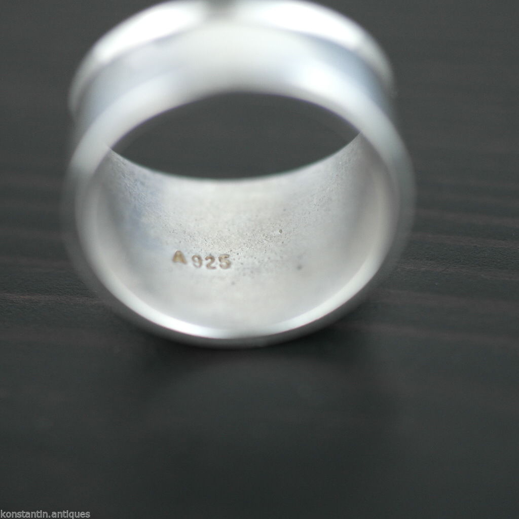 Vintage Scandinavian style sterling silver ring