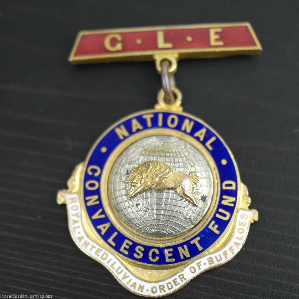 Enamel Medal *RAOB* GLE NATIONAL CONVALESCENT FUND great gift
