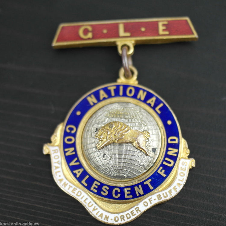 Emaille-Medaille *RAOB* GLE NATIONAL CONVALESCENT FUND tolles Geschenk