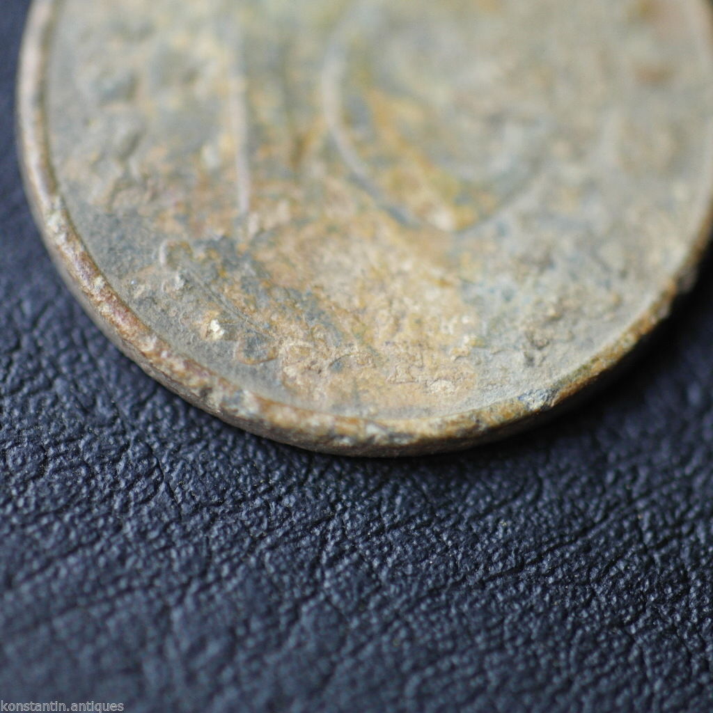 Antique 1941 coin 10 Reichspfennig Fuhrer Adolf Hitler of Germany 20thC Berlin