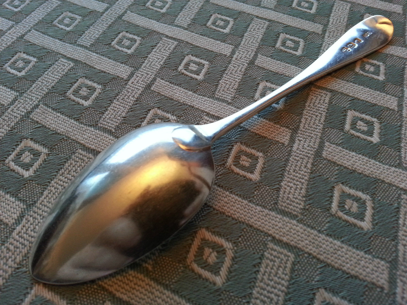 Antigua cuchara de plata de ley de 1894 Imperio Británico raro Londres 