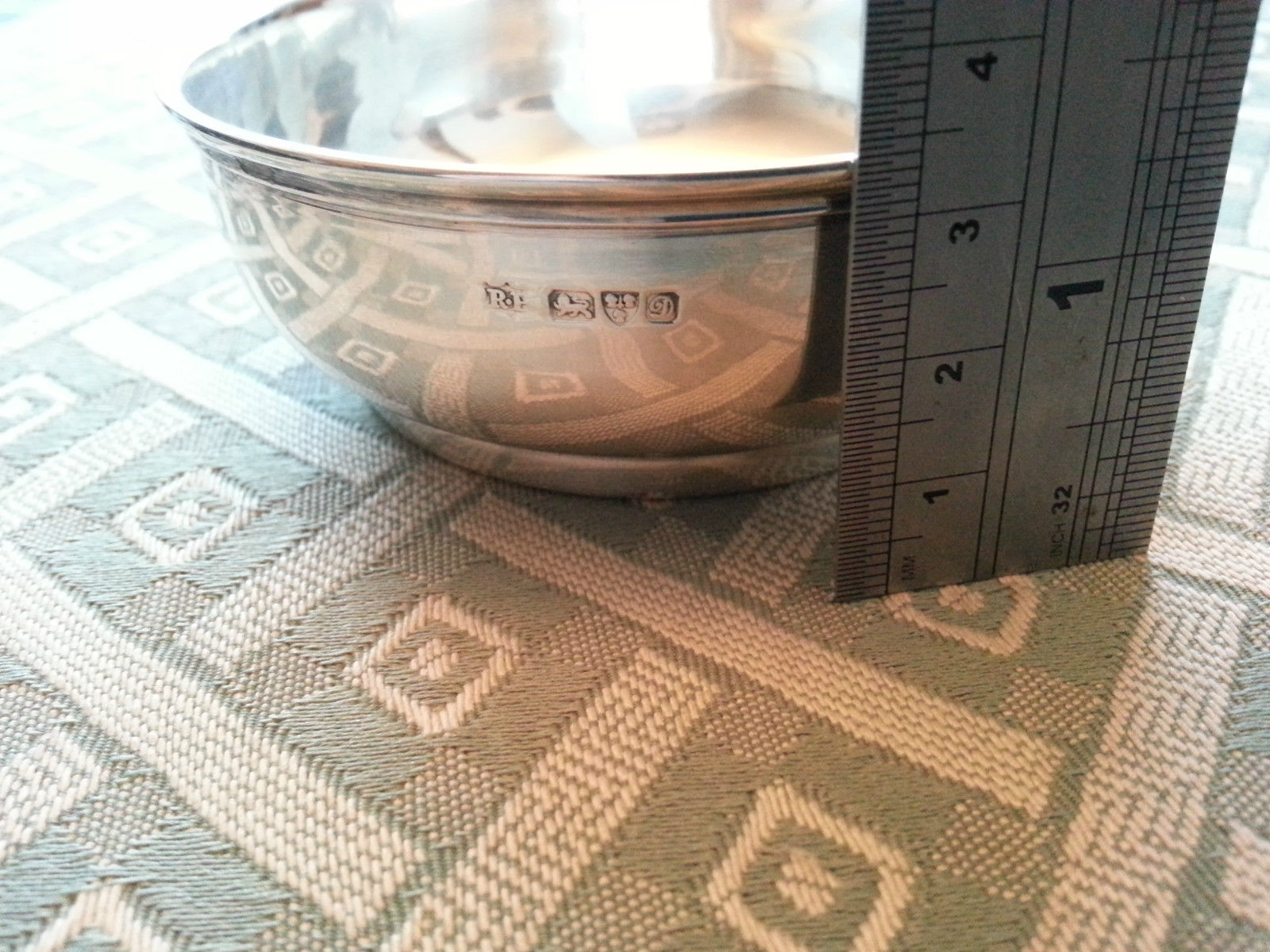 Antique 1904 sterling silver bowl British Empire Chester Robert Pringle and Sons