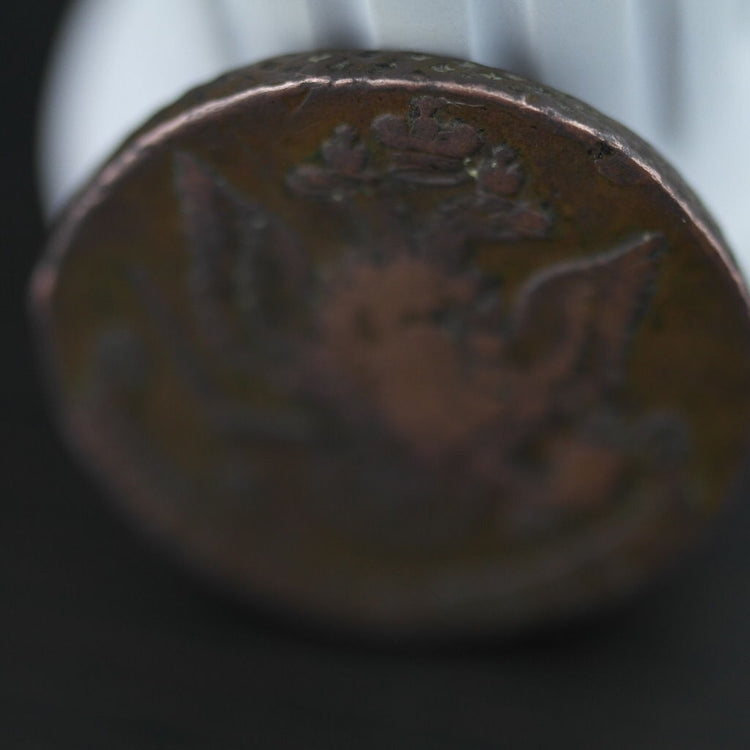 Antique 1780 copper coin 5 kopeks Russian Empire Emperor Catherine II 18thC