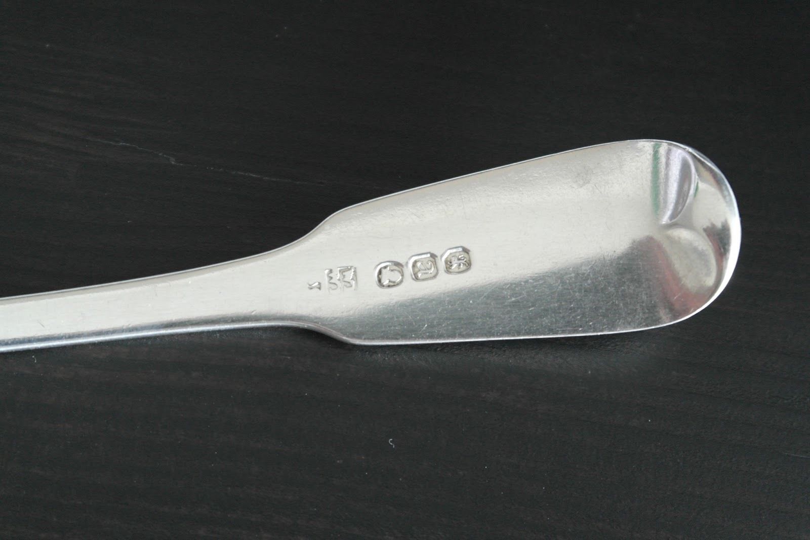 Antiguo cucharón de plata de ley de 1816 Imperio Británico de George 19thC