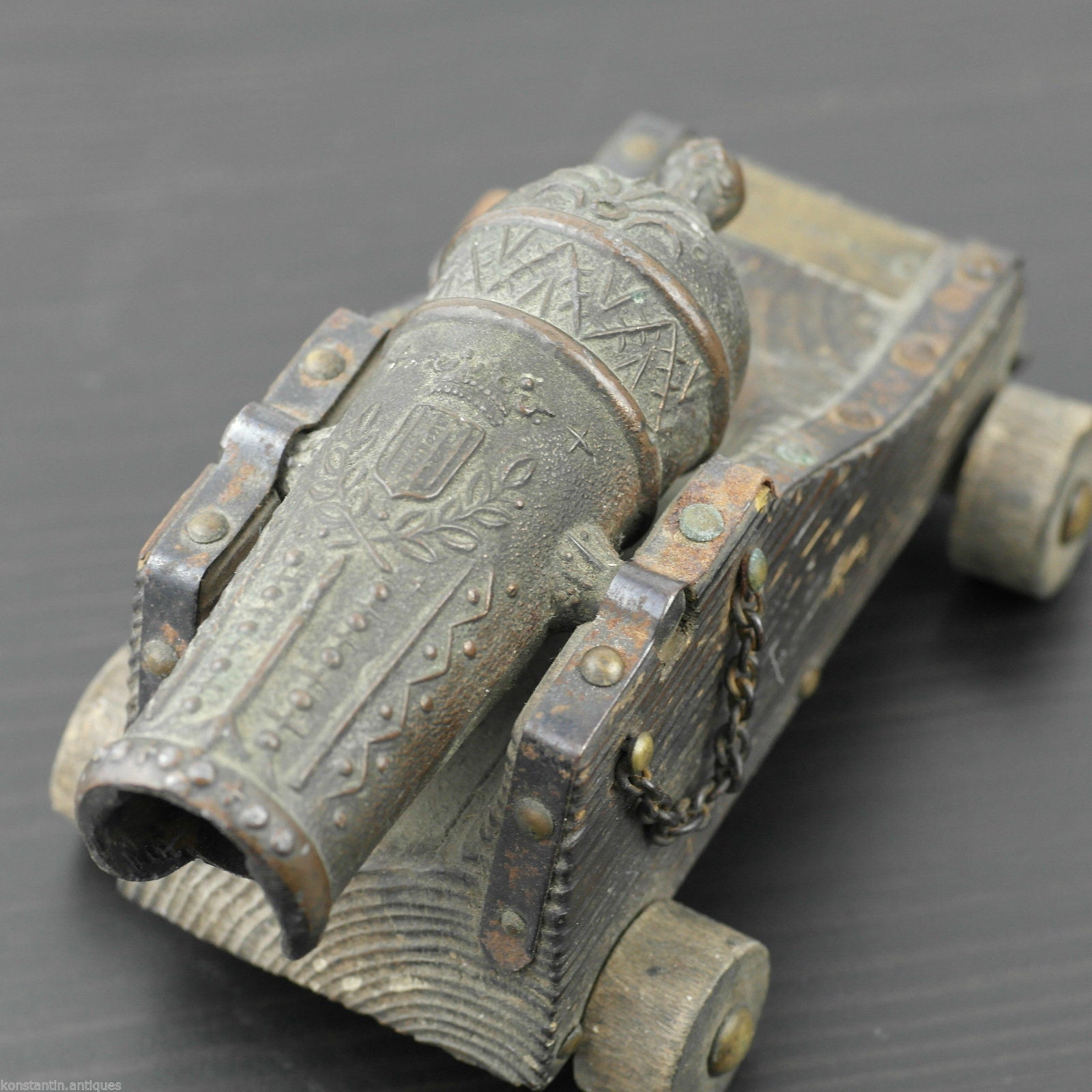Vintage model Antique cannon statue 269.7 g Canon Marina Espanola Siglo XVI gift