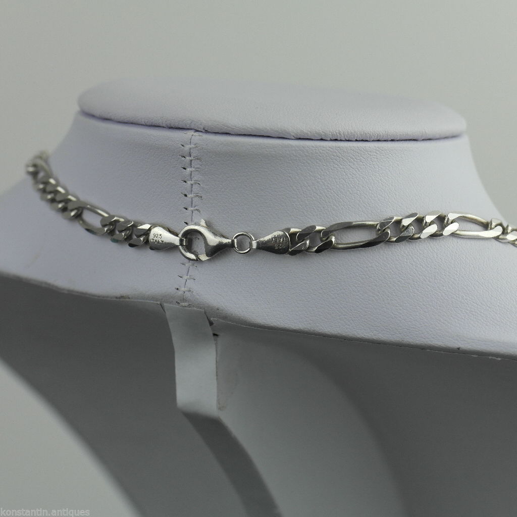 Vintage 5 mm Halskette aus Sterlingsilber, hergestellt in Italien, 925