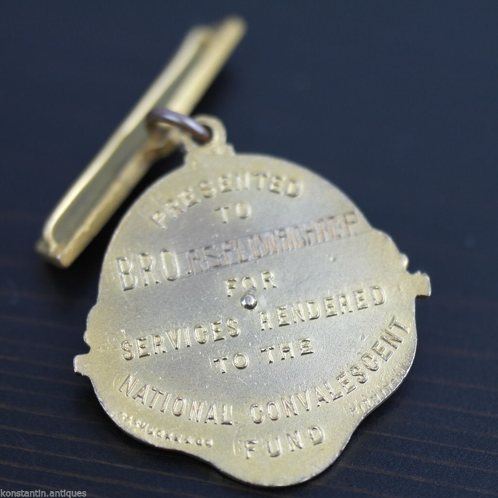 Enamel Medal *RAOB* GLE NATIONAL CONVALESCENT FUND great gift