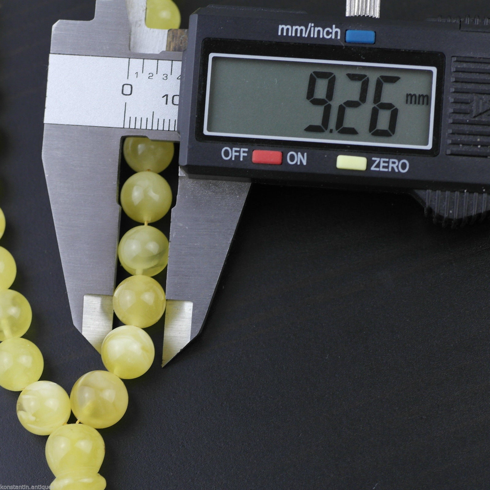 Pulsera de cuentas de ámbar báltico genuino Islam Tasbih Rosario blanco yema nublada 