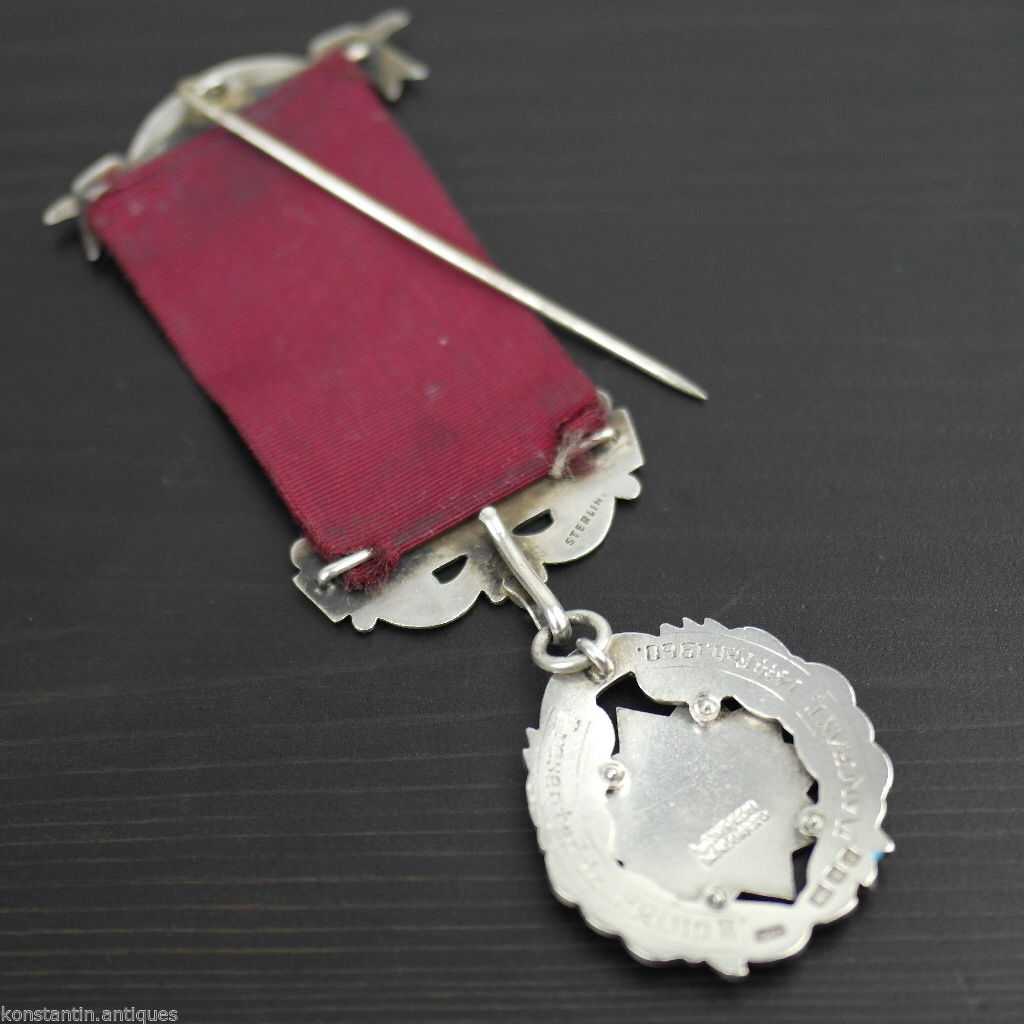 Jahrgang 1960 Sterling Silbermedaille London L Simpson PRIMO RAOB Wyvern