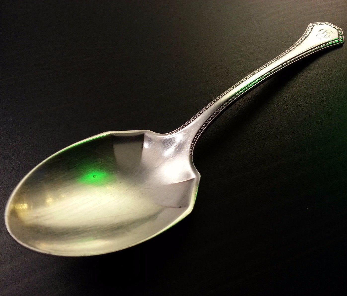 Cuchara antigua de plata de ley del siglo XIX Reed y Barton Taunton MA