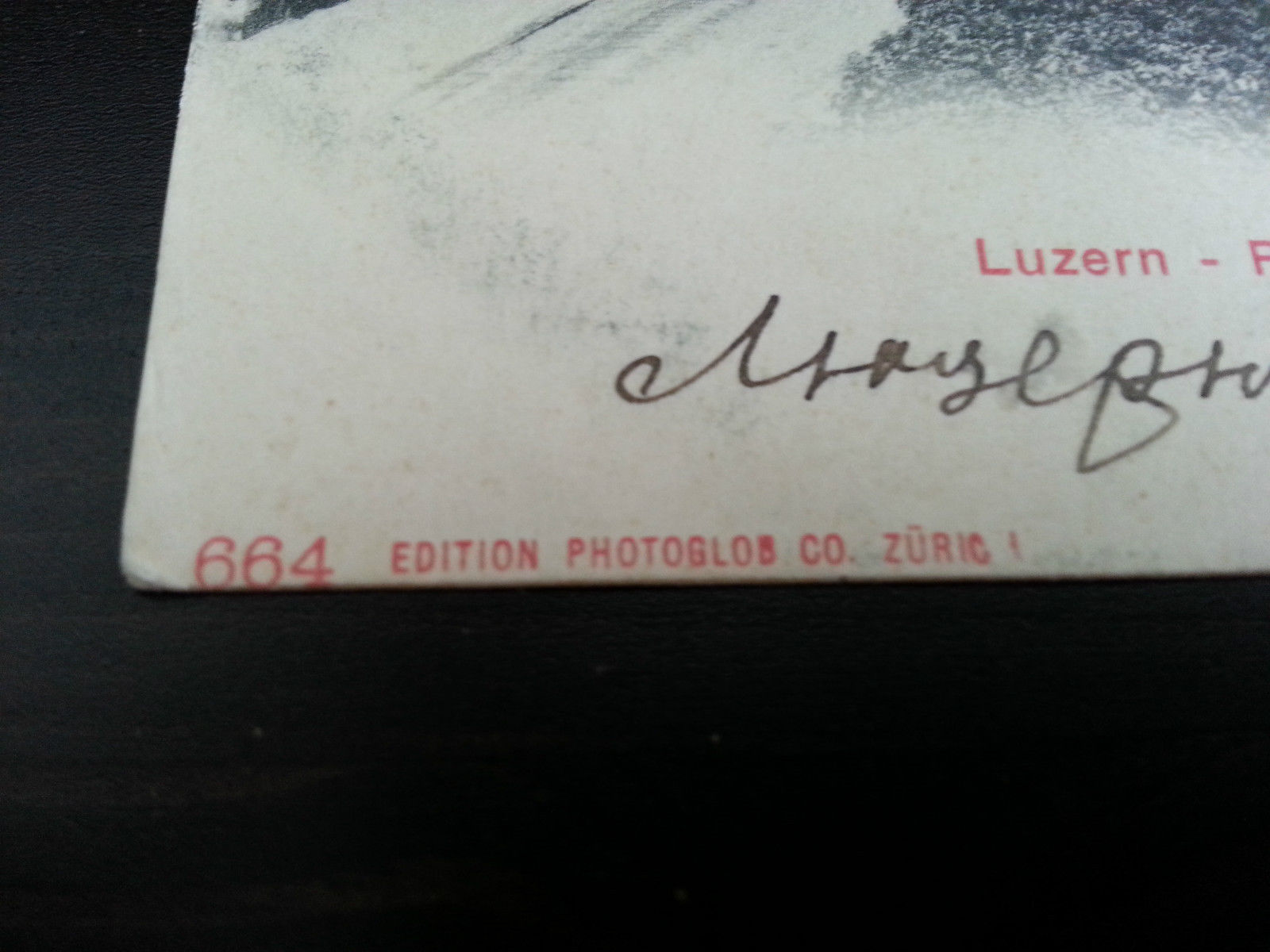 Antique Swiss postcard Zurich 664 edition Photoglob Luzern Promenade Hofkirche