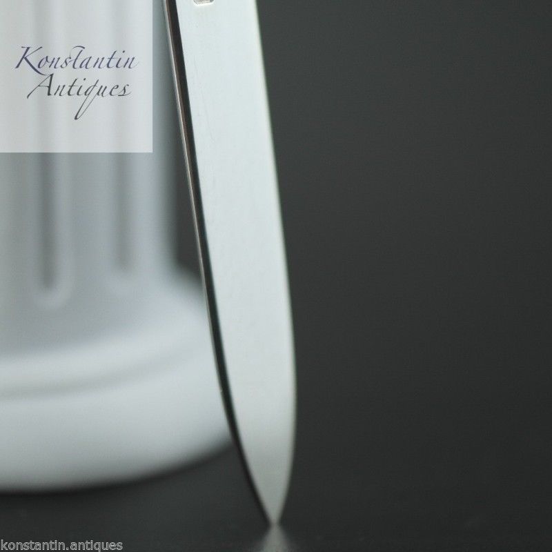 Antiker Brieföffner aus Sterlingsilber aus dem Jahr 1910 mit Perlmutt-MOP-Griff