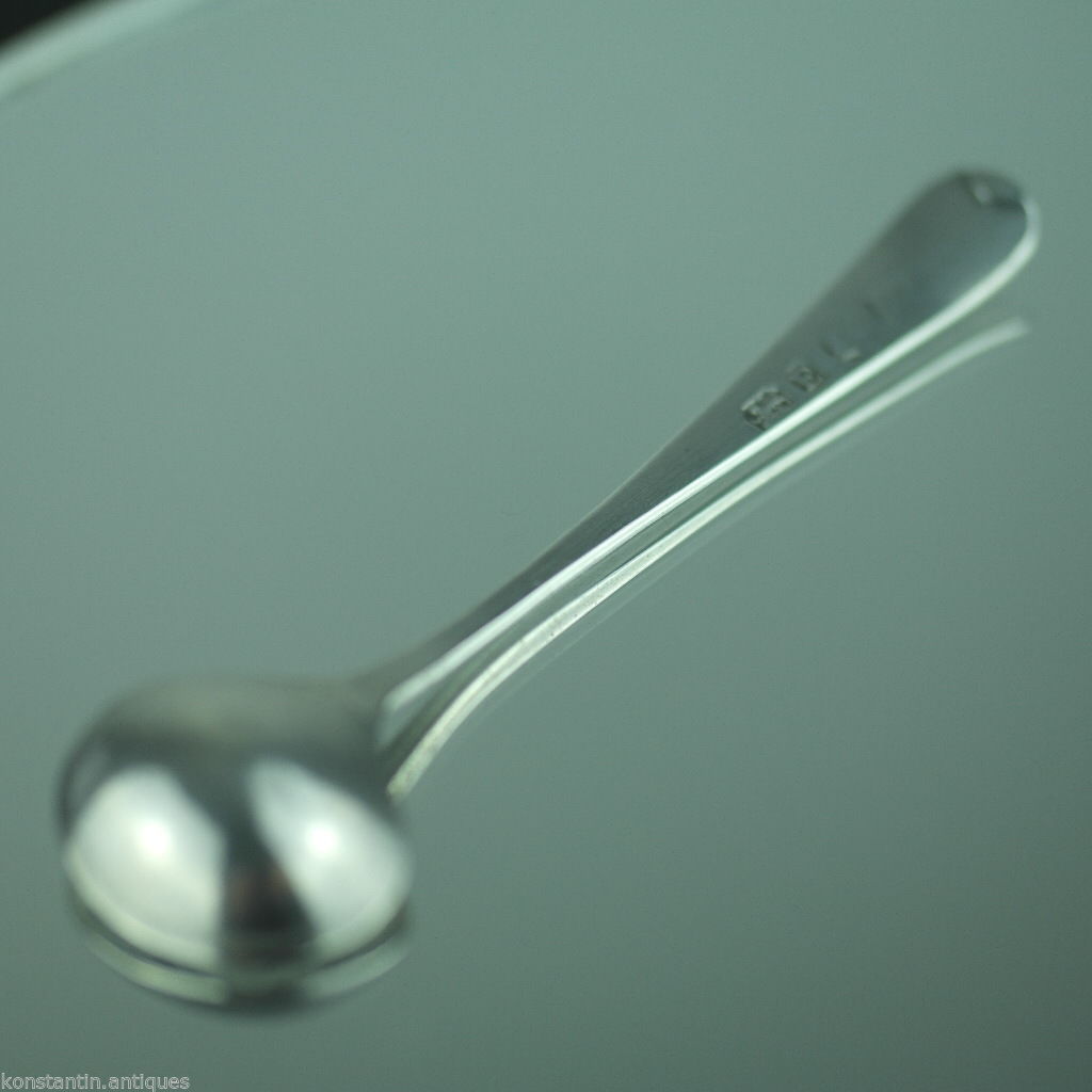Cuchara antigua de plata de ley de 1800 Londres Thomas Wallis Duty Imperio Británico