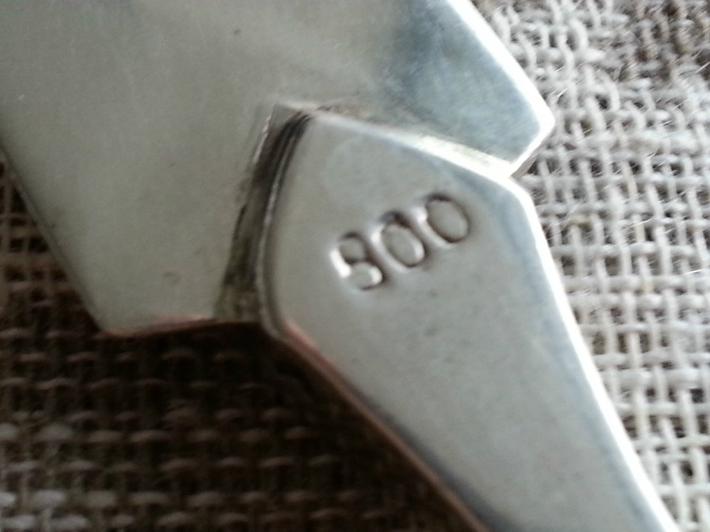 Antiker Brieföffner aus massivem Silber 800 im deutschen klassischen Stil