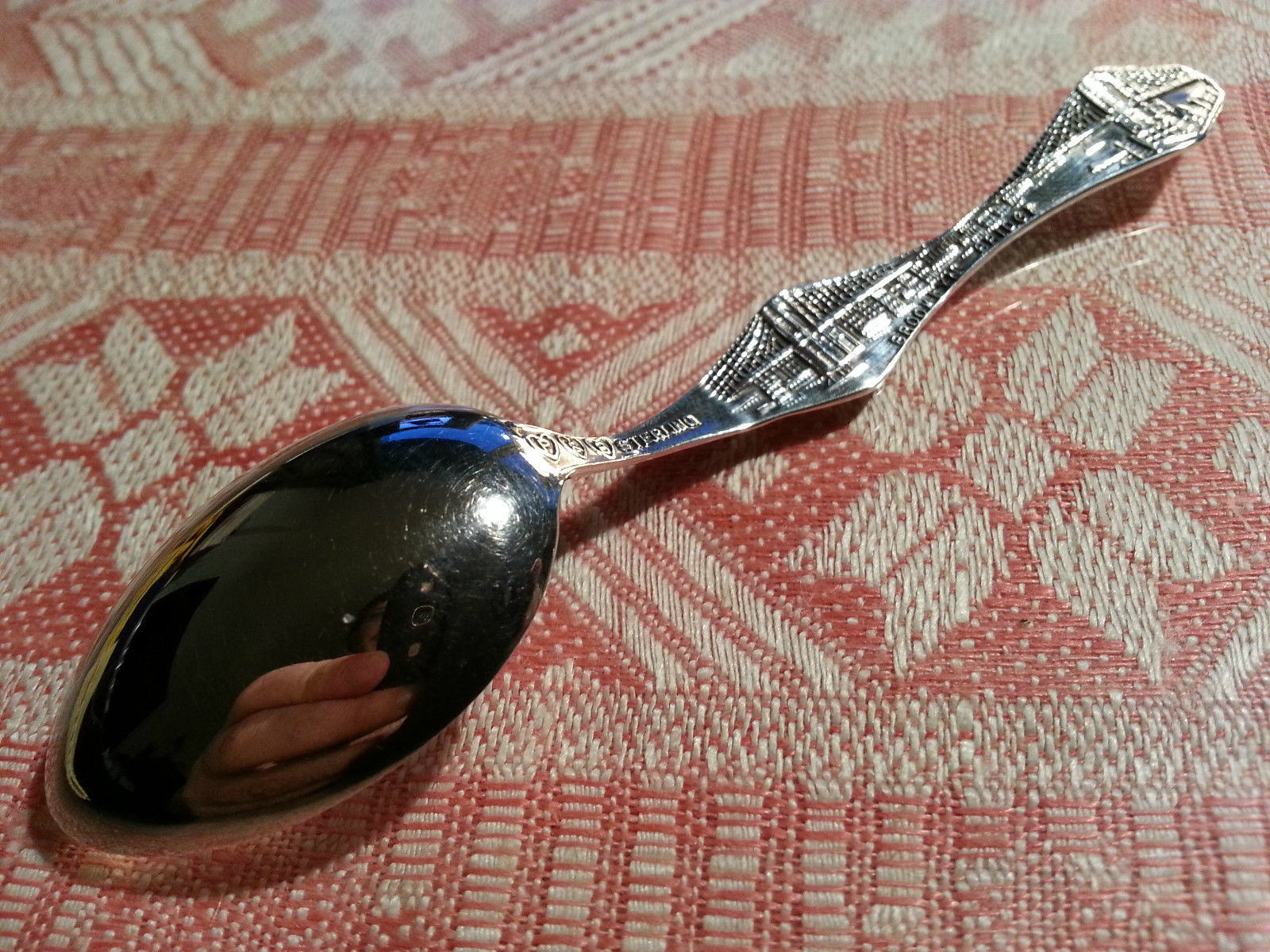 Antique 20thC sterling silver spoon New York USA Paye Baker MFG co