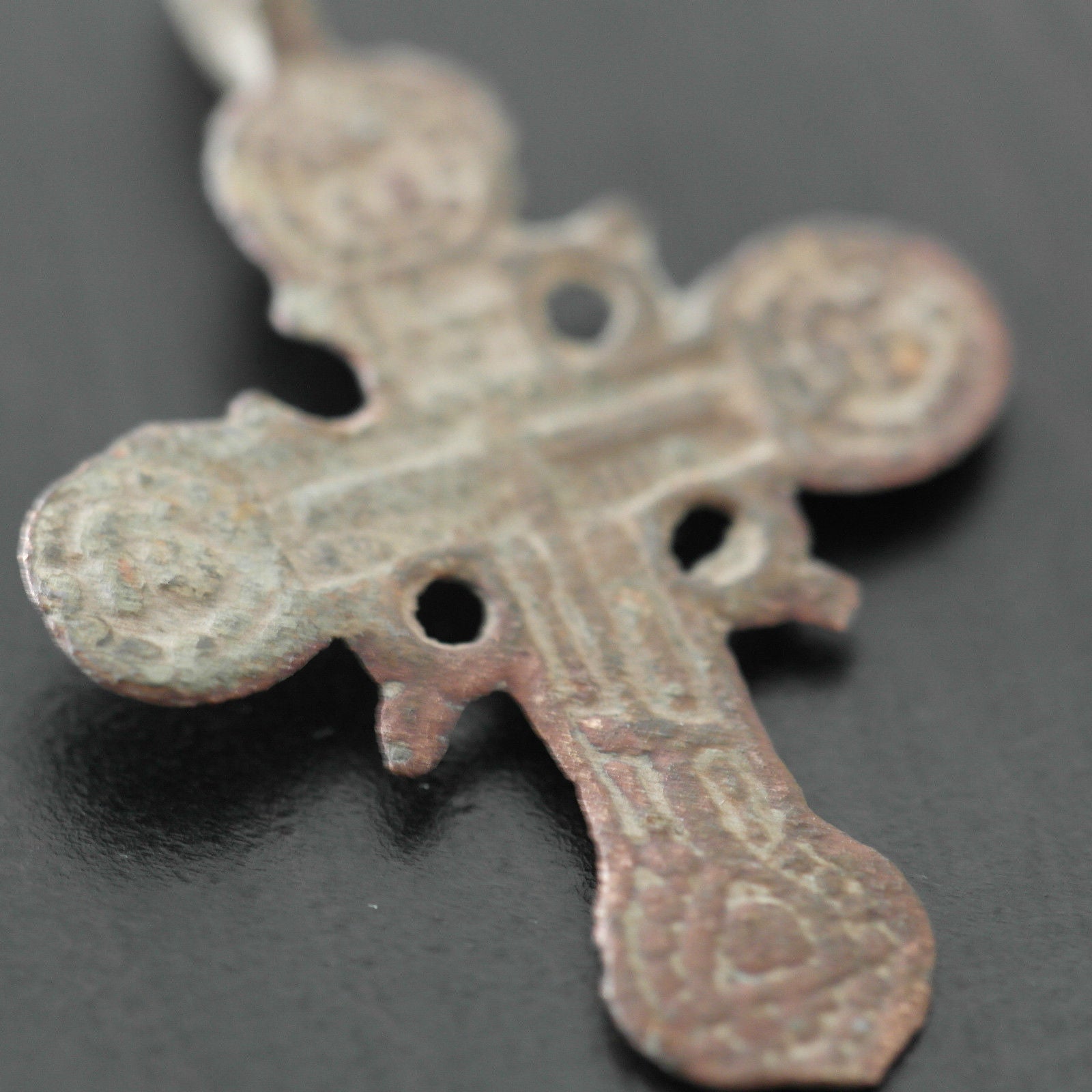 Cruz sólida antigua Imperio ruso Viejos creyentes ortodoxos