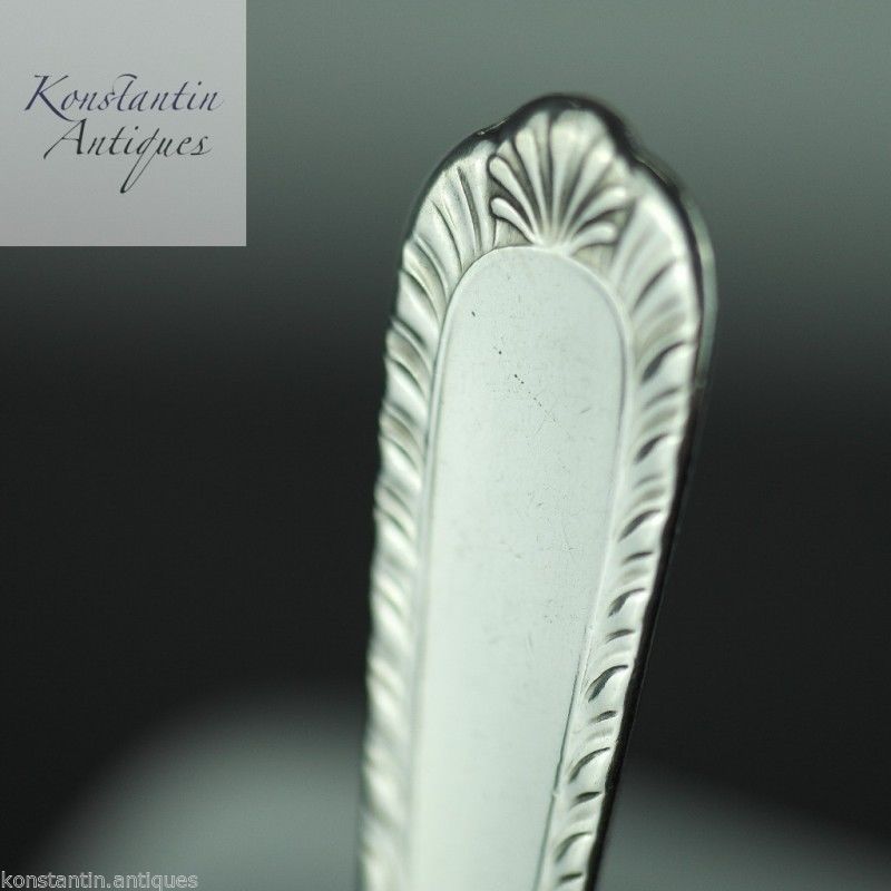 Antikes Buttermesser aus Sterlingsilber, B, amerikanischer Indianer
