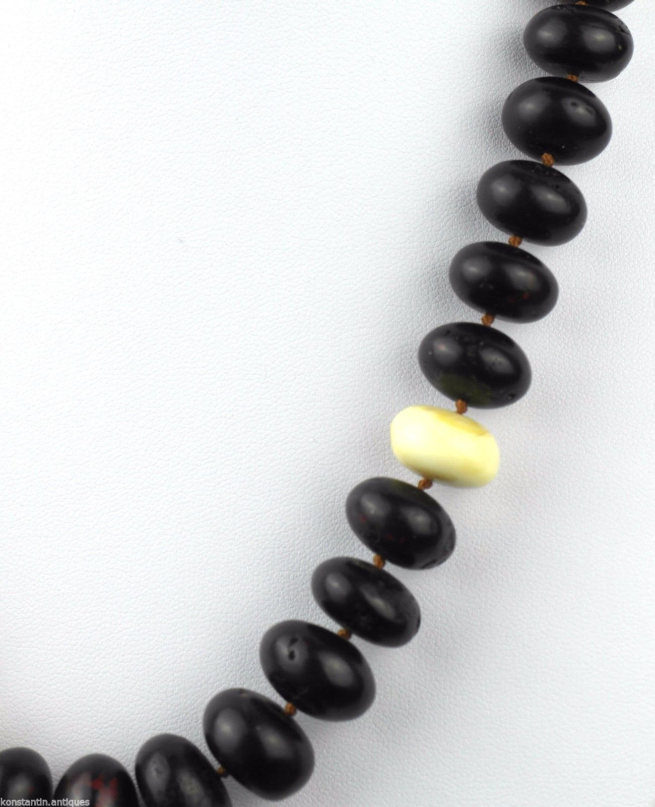 Genuine Baltic Amber beads necklace White egg yolk Dragon blood