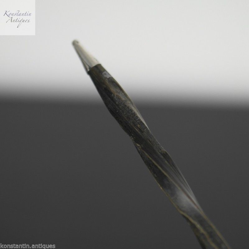 Antique Georgian Toddy ladle solid silver wood handle British Empire great gift