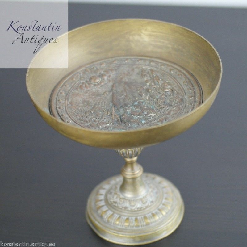 Antique French tazza cup statue Neo Classical