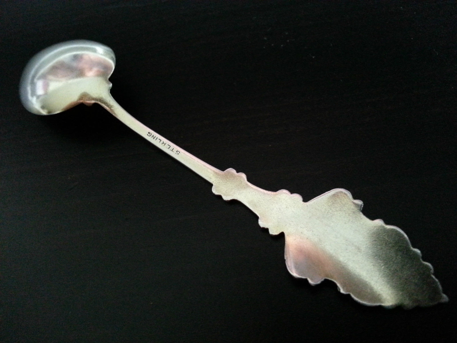 Antique enamel Sterling silver spoon TORONTO Coat of Arms