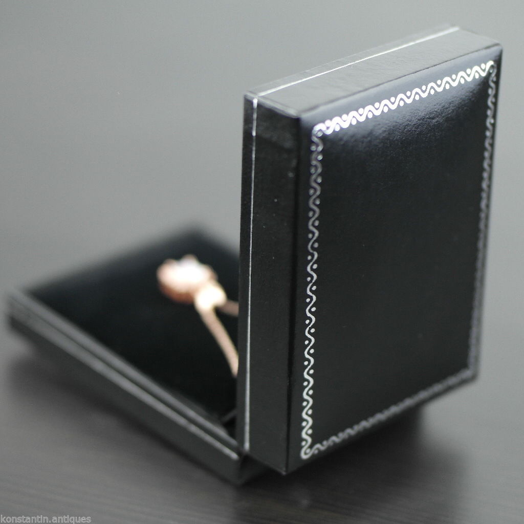 Atemberaubender Anhänger mit klarem Stein aus Gold über Sterlingsilber an Kette 925 Genevive