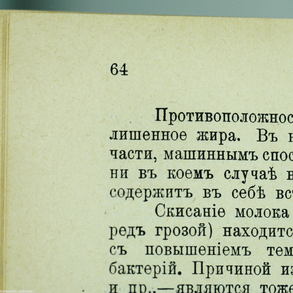 Antikes Buch „Lebensmittel und ihre Gewinnung“ aus dem Jahr 1908, Russisches Reich, St. Petersburg