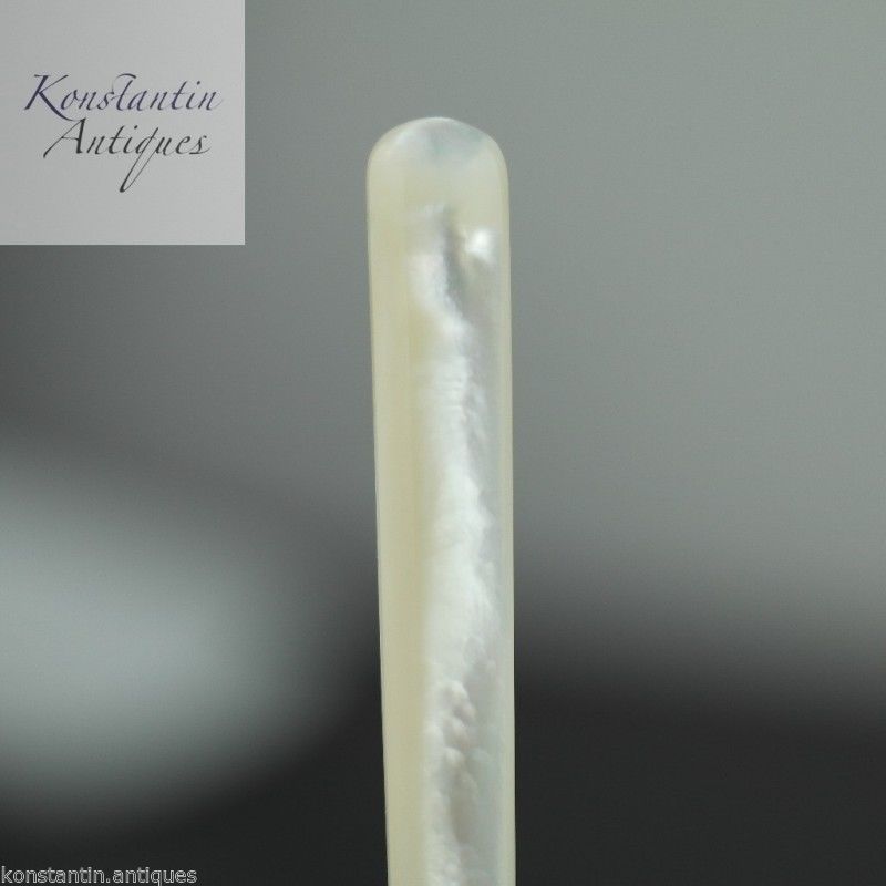 Antiker Brieföffner aus Sterlingsilber aus dem Jahr 1910 mit Perlmutt-MOP-Griff