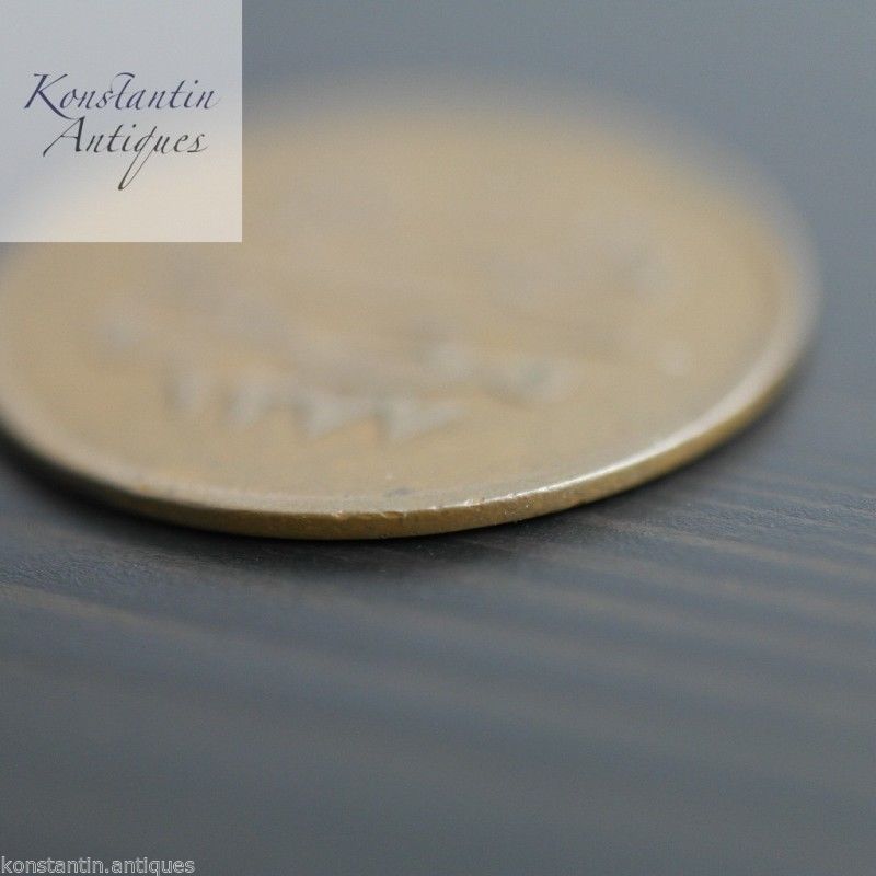 Antiguo Egipto 1864 AD Bronce 10 Para moneda Imperio Otomano Abdul Aziz