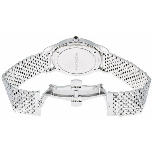 Emporio Armani Swiss GMT Men's wrist watch mesh style stainless steel bracelet