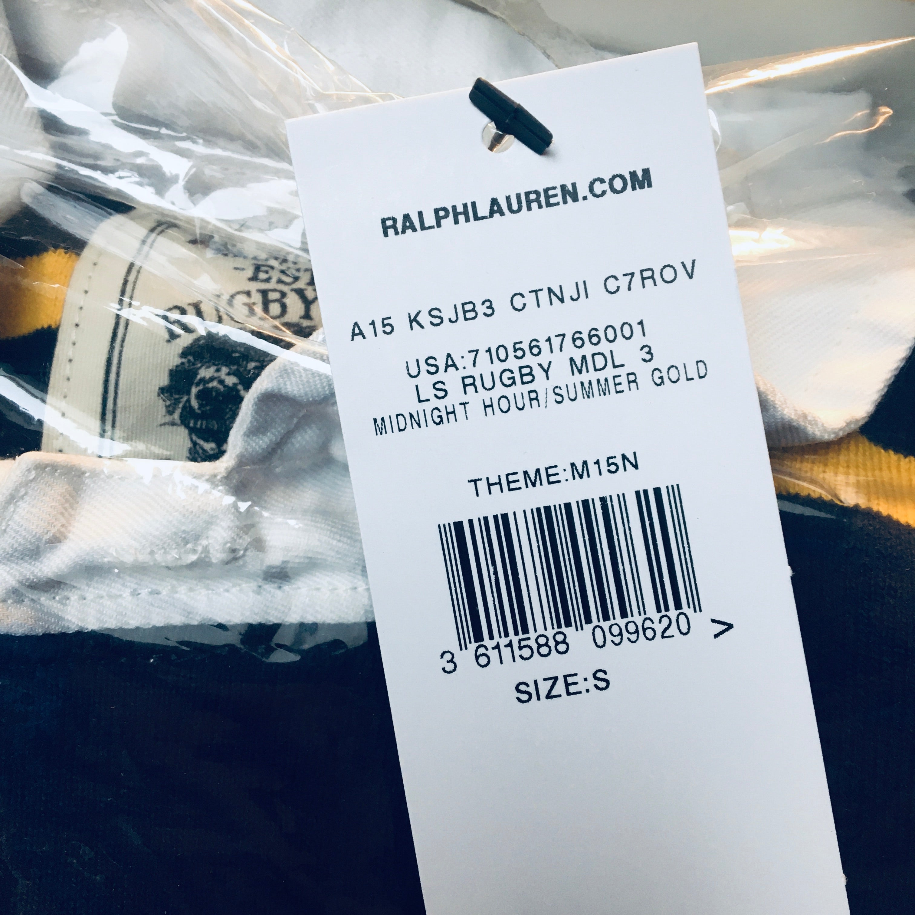 Polo Ralph Lauren manga larga rugby ajuste clásico estilo Vintage Jersey