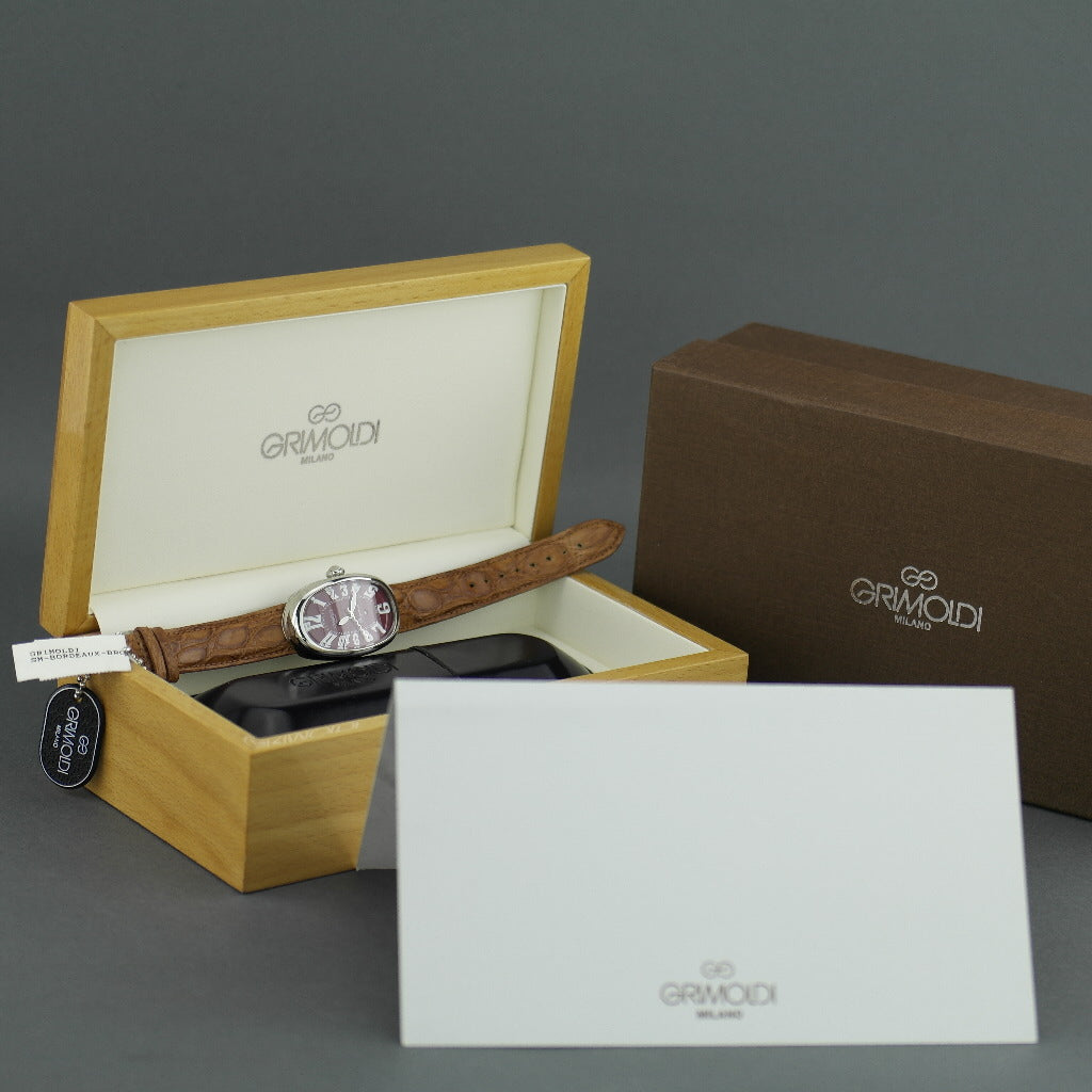 Giorgio Grimoldi Milano Burgundy Borgonovo SM Automatic Ladies wristwatch