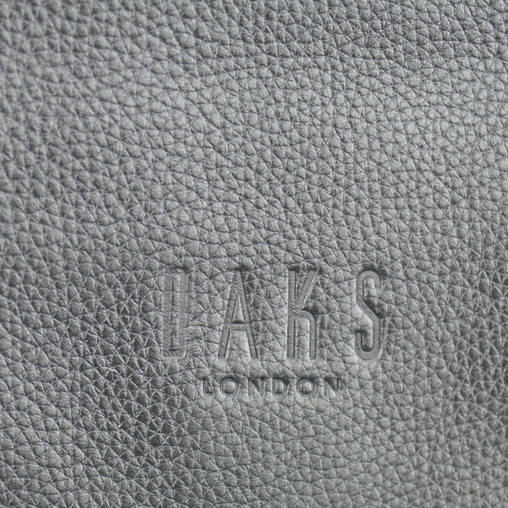 DAKS London Men's messenger Bag black Genuine Italian Leather